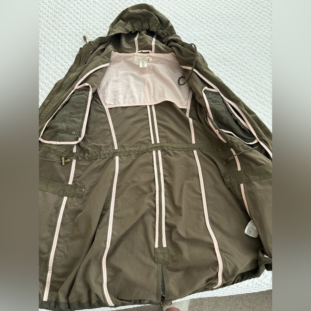 H & M Green Trench Coat